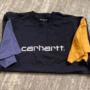 Carhartt WIP Black, Blue, and Yellow Short Sleeve Tee